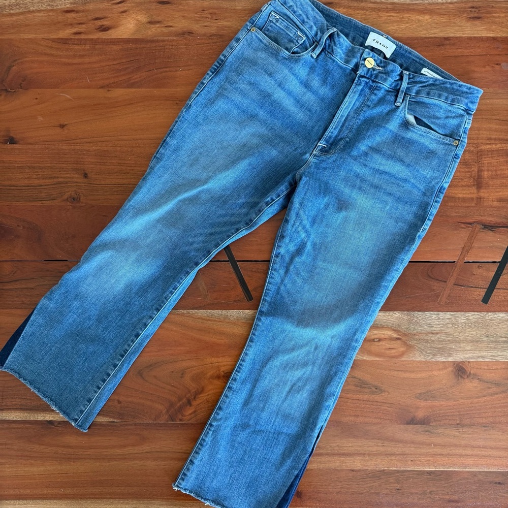 Frame Denim Women's Boot Cut Jeans - Blue